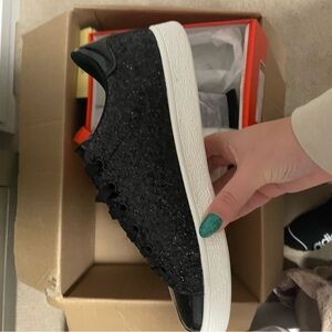 Black Glitter Women's Sneakers size 9